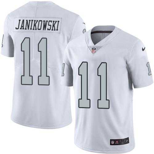 Nike Men & Women & Youth Raiders 11 Sebastian Janikowski White Color Rush Limited Jersey,We sell and wholesale Nike Men & Women & Youth Raiders 11 Sebastian Janikowski White Color Rush Limited Jersey on line form chian!